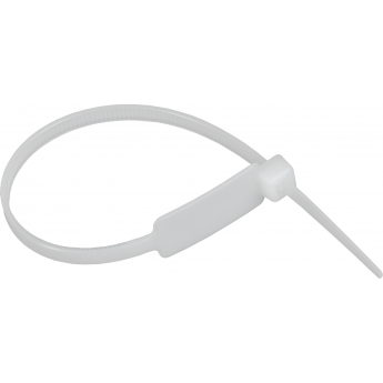 Хомут IEK UHH14-D048-300-100-K01 4.8х300мм P6.6 маркерный белый (уп.100шт)