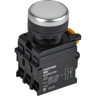 Кнопка с подсветкой и фиксацией IEK MASTER MI-BT60-11TD-3-11-K01 d=22мм 1NO+1NC белая MI-BT60-11TD-3-11-K001