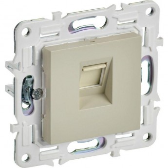 Розетка компьютерная RJ45 кат.5E IEK SKANDY SK-K01B бежевый SK-K10-1-K10